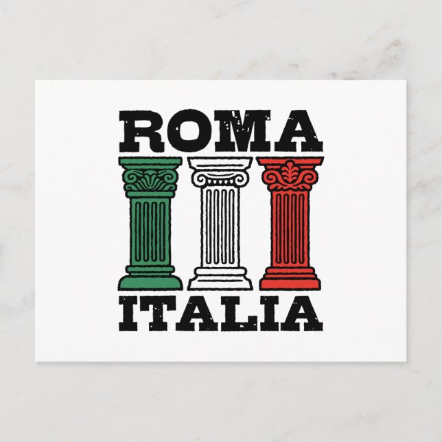 Cartão Postal Roma Itália (Frente)