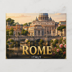 Cartão Postal Roma Itália Capital Antiga Experiência 🏛️