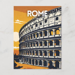 Cartão Postal Roma Itália Nostalgic Viagem