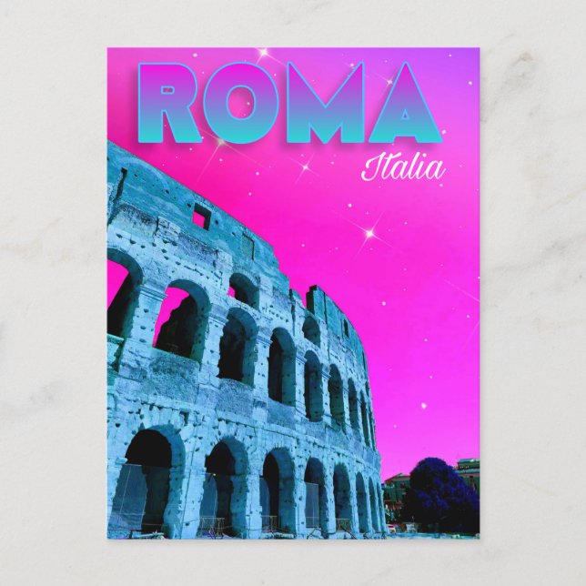 Cartão Postal Roma, Italia - Rome, Italy - Colosseum Postcard  (Frente)
