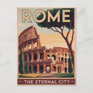 Cartão Postal Roma Itália vintage