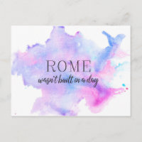 Roma não foi construída em um dia | Motivação