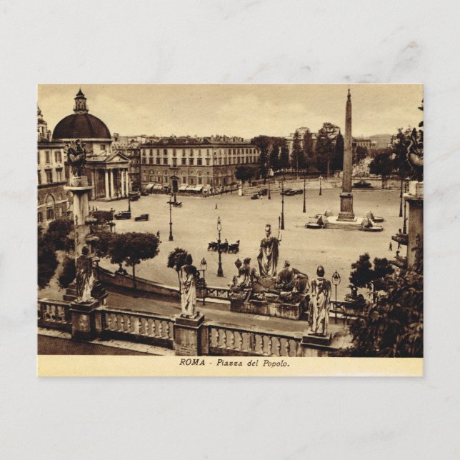 Cartão Postal Roma,Piazza del Paulo (Frente)