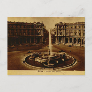 Cartão Postal Roma, Piazza dell' Esedra 1890