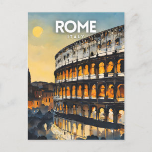 Cartão Postal Roma Viagem Nostalgic