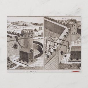 Cartão Postal Roman Battering Rams, do Enciclopedie des S