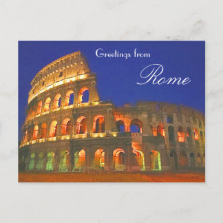Cartão Postal Roman Coliseum