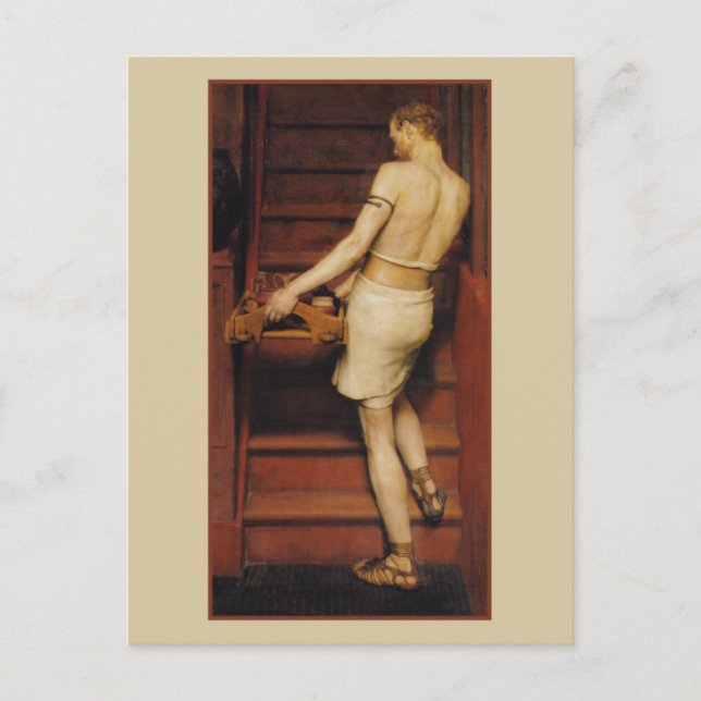 Cartão Postal Roman Potter por Alma-Tadema Men in Art (Frente)