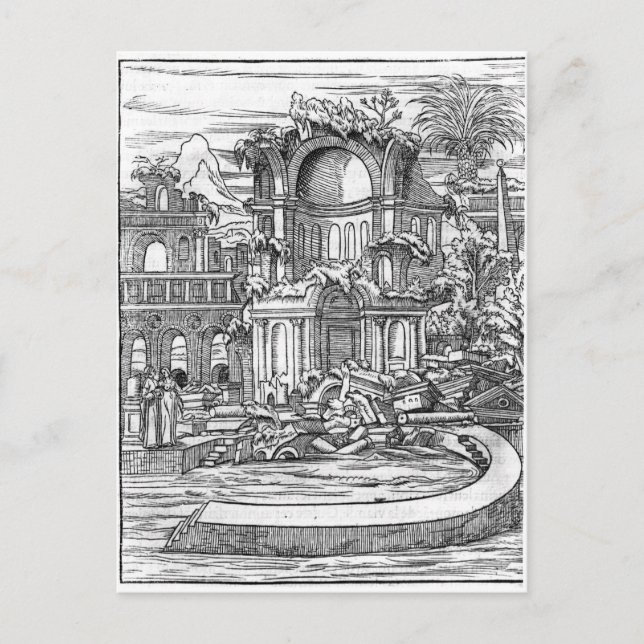 Cartão Postal Roman Ruins (Frente)