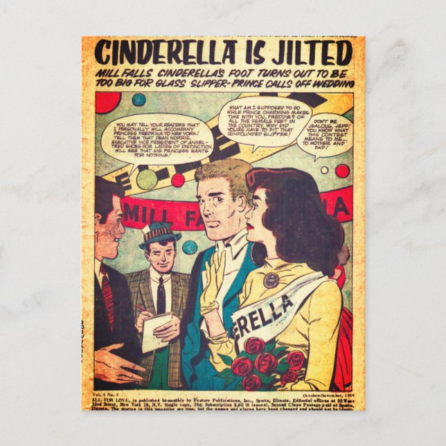 Cartão Postal Romance Antigo (Frente)