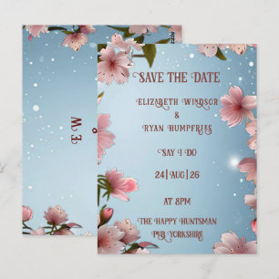 Cartão Postal Romance Brilhante: Um Tema De Casamento Floral De