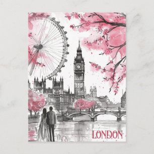 Cartão Postal Romance em Londres