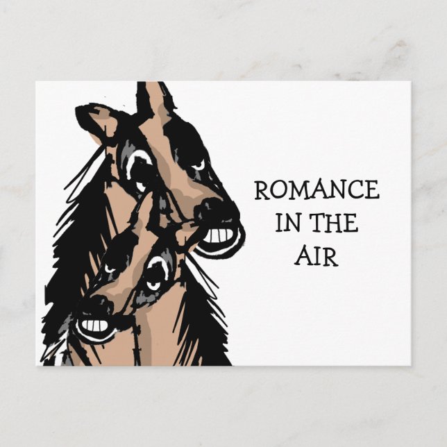 Cartão Postal Romance No Ar (Frente)