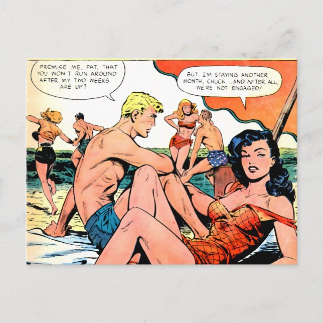 Cartão Postal Romance Temporário (Frente)