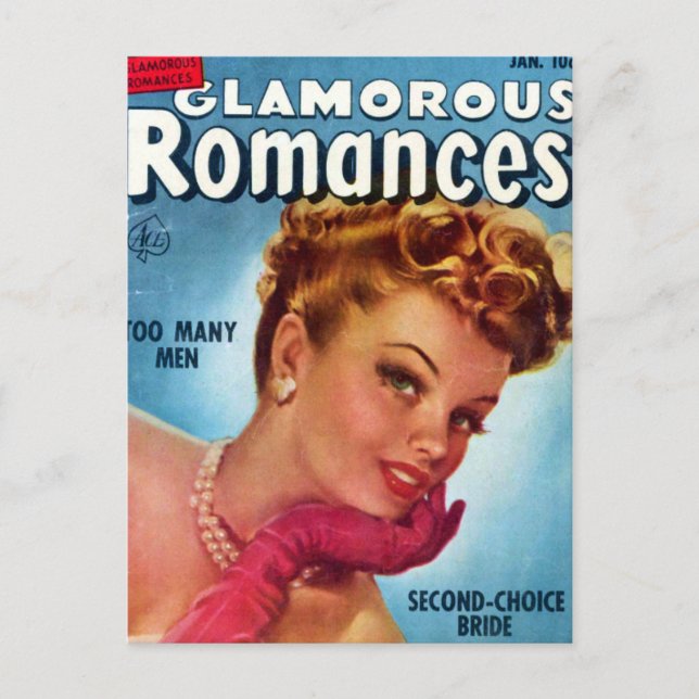 Cartão Postal Romances glamourosos (Frente)