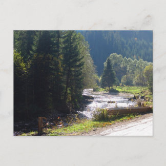 Cartão Postal Romania, Moldova, rio nas montanhas