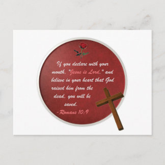 Cartão Postal Romanos 10:9
