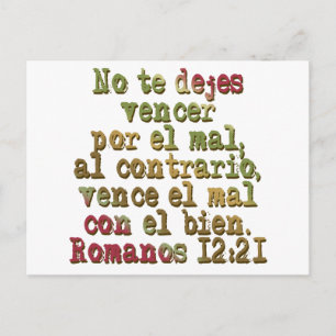 Cartão Postal Romanos 12:21
