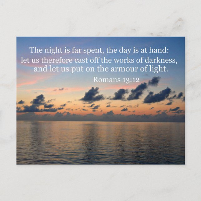 Cartão Postal Romanos 13:12 (Frente)