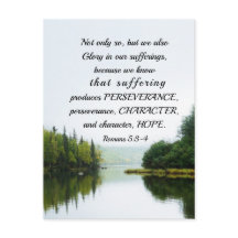 Romanos 5:3-4 Glória em nossas árvores de lagoas