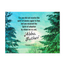 Romanos 8:15 Nós gritamos "Pai Abba"