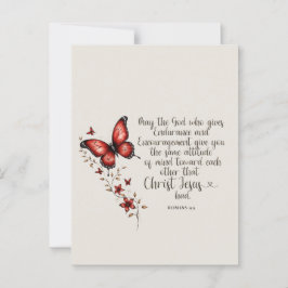 Cartão Postal Romanos Imagem Versa de Bíblia 15:5