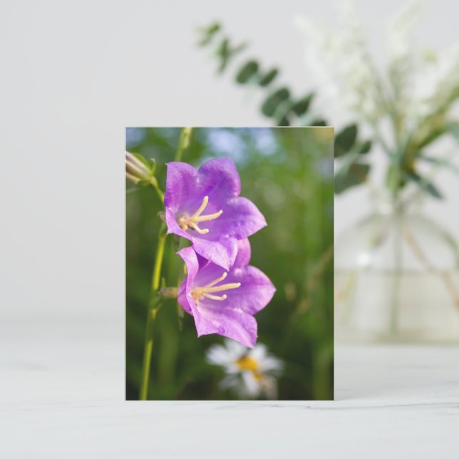 Cartão Postal Romantic Flowers – Botanical Fantasy Boho (Em pé/Frente)