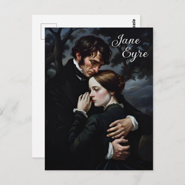 Cartão Postal Romântica Jane Eyre e Edward Rochester (Frente/Verso)