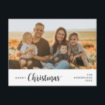 Cartão Postal Romântico Russo Moderno, Feliz Família de Natal<br><div class="desc">Feliz Natal. Comemore a temporada com este cartão postal da família Ele é totalmente personalizável e personalizado com suas próprias mensagens de saudação. Adicione seu endereço de devolução para facilitar a correspondência. É simples, fácil, mas moderno minimalista e festivo. Este é o cartão postal perfeito para enviar seus desejos de...</div>