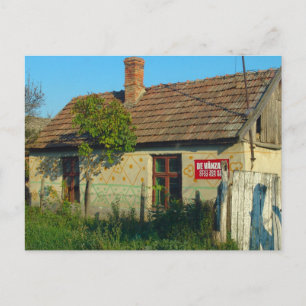 Cartão Postal Romênia, aldeia à venda