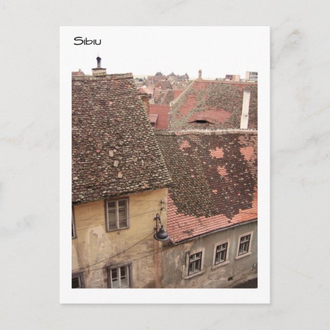 Cartão Postal Romênia, Sibiu (Frente)