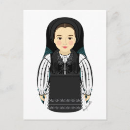 Cartão postal romeno Matryoshka