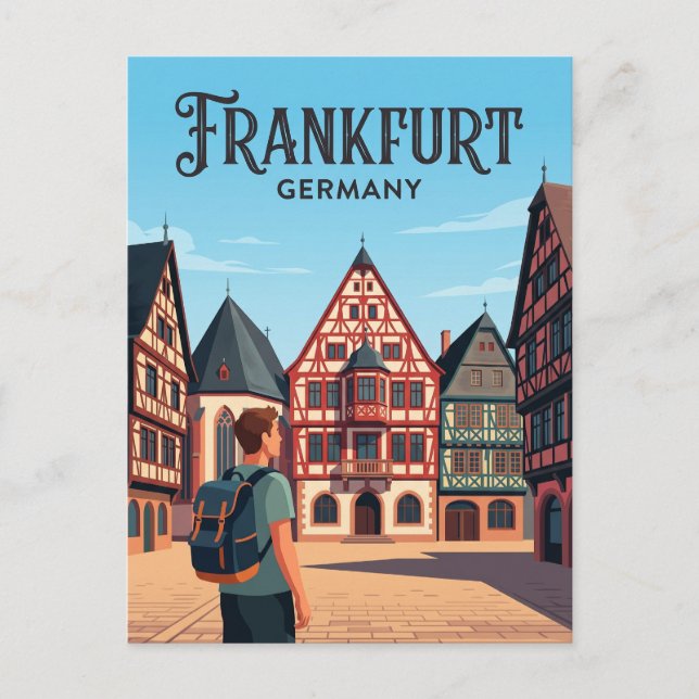Cartão Postal Römerberg Alemanha (Frente)