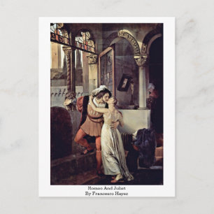 Cartão Postal Romeu E Julieta Por Francesco Hayez