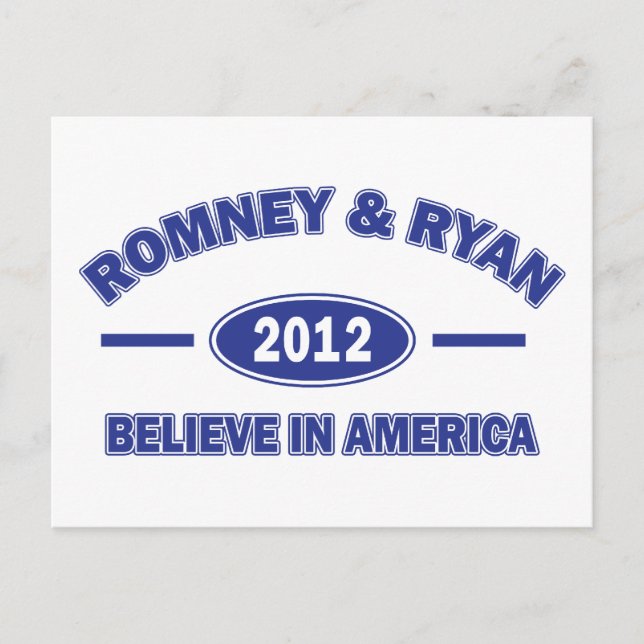 Cartão Postal Romney e Ryan Acreditam (Frente)