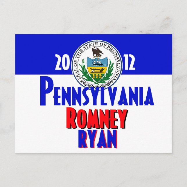 Cartão Postal Romney Ryan (Frente)