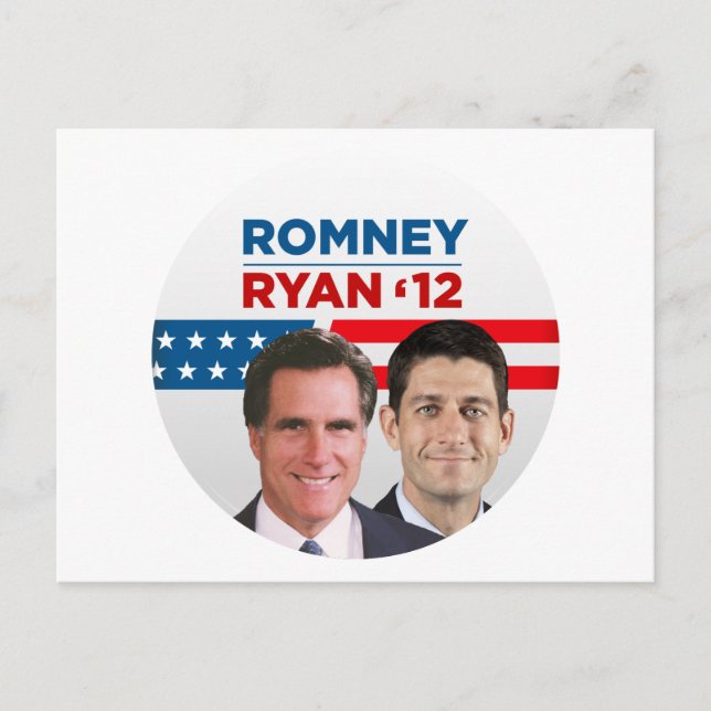 Cartão Postal Romney Ryan 2012 (Frente)