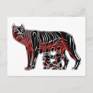 Cartão Postal Rômulo e Remo