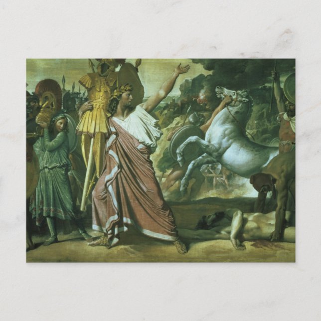 Cartão Postal Romulus, conquistador de Acron, levando sua bootad (Frente)