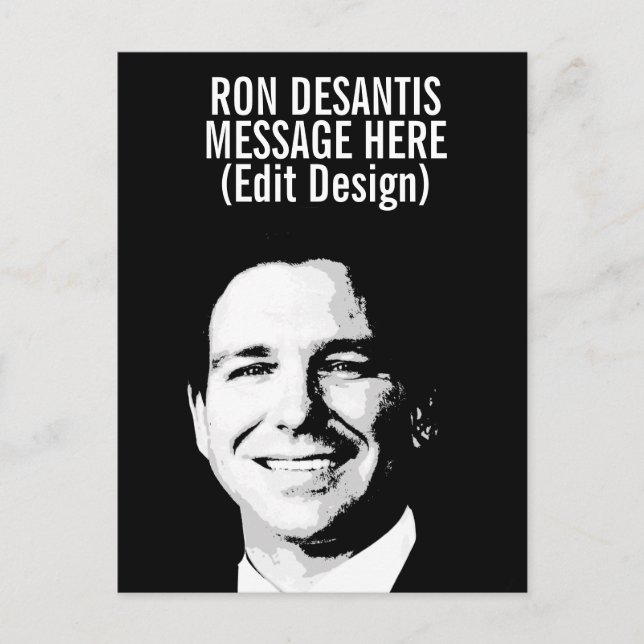 Cartão Postal Ron Desantis Personalizado (Frente)