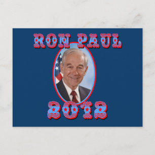 Cartão Postal Ron Paul 2012 para o Presidente dos EUA