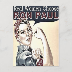 Cartão Postal Ron Paul Postcard