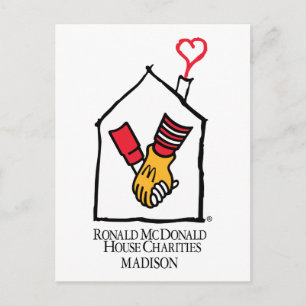 Cartão Postal Ronald McDonald Hands