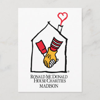 Cartão Postal Ronald McDonald Hands