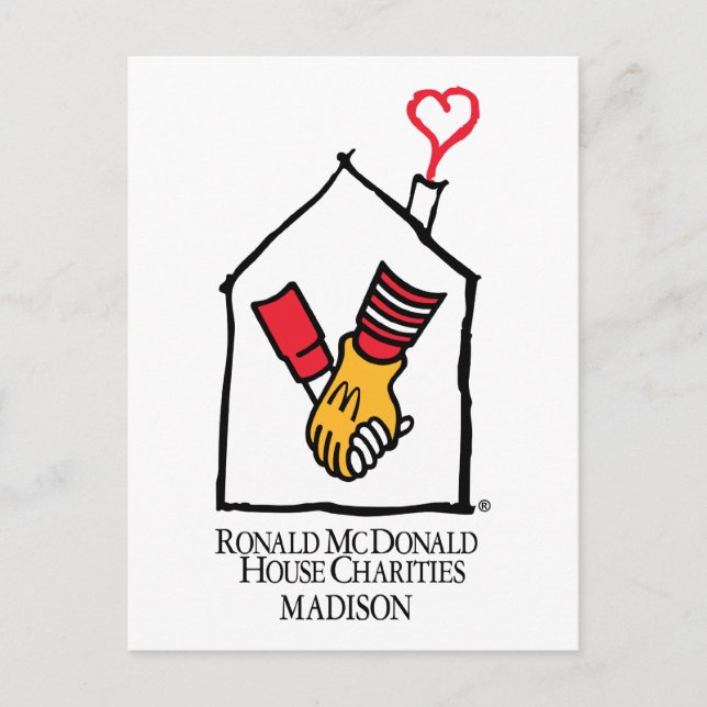 Cartão Postal Ronald McDonald Hands (Frente)