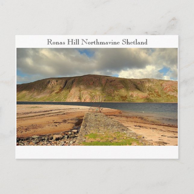 Cartão Postal RonasHill, Ronas Hill Northmavine Shetland (Frente)