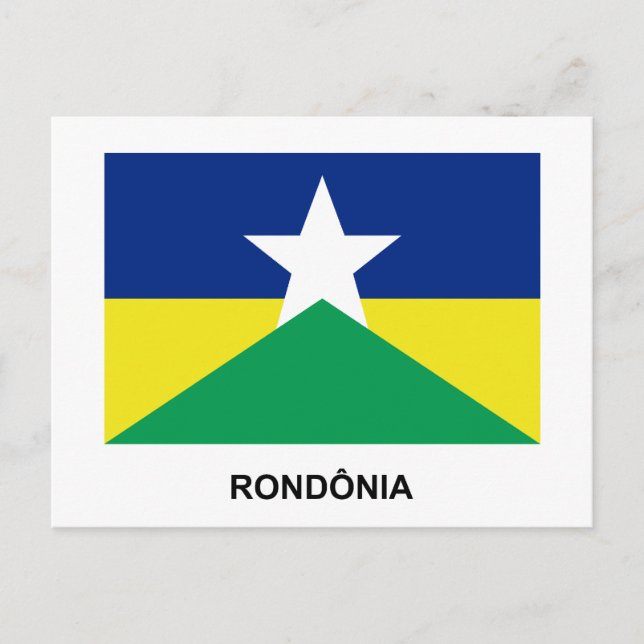 Cartão Postal Rondônia, Bandeira do Brasil (Frente)