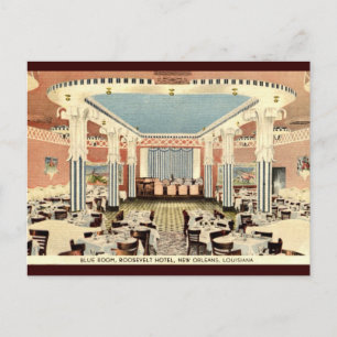 Cartão Postal Roosevelt Hotel New Orleans LA Vintage