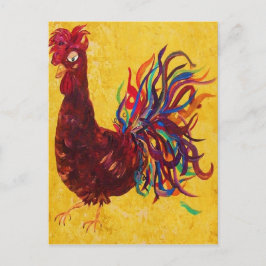 Cartão Postal Rooster DeColores