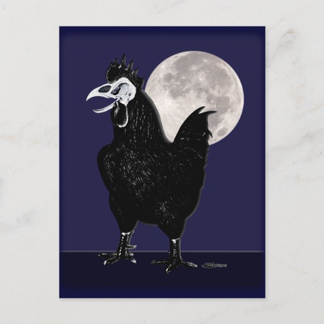 Cartão Postal Rooster Ghost (Frente)